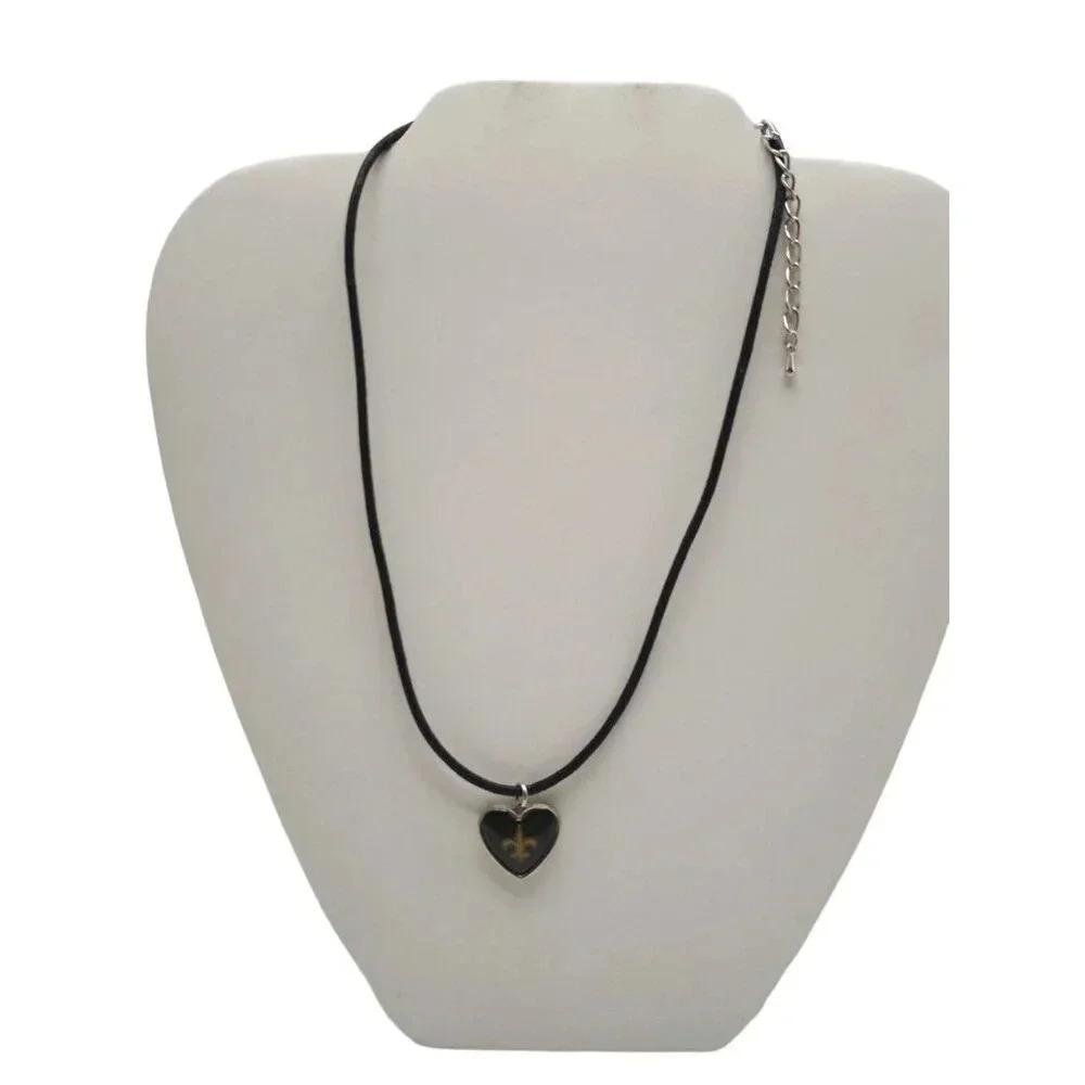 New Orleans Saints Enamel Fleur De Lis Necklace NFL NWTS